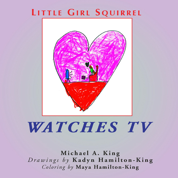 Little Girl Squirrel Watches TV cover
